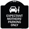 Signmission Expectant Mothers Parking W/ Graphic Heavy-Gauge Aluminum Sign, 18" L, 18" H, BW-1818-24028 A-DES-BW-1818-24028 - alternate 1